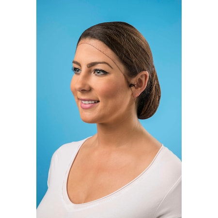 Cellucap Hairnet Nylon Dark Brown Disposable 28", PK1440 HN5DB